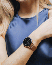 Series 22 Reflex Active Rose Gold Mesh Smart Calling Watch
