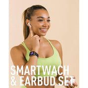 Series 23 Reflex Active Black Smart Watch & True Wireless Sound Earbud Set