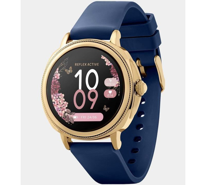 Series 25 Reflex Active Navy Gold Calling Smart Watch