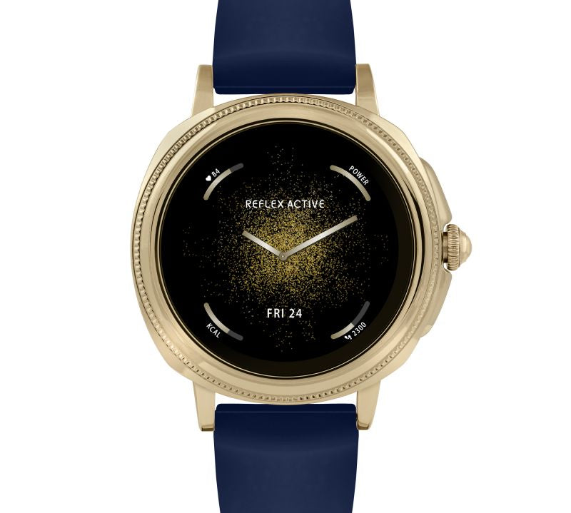 Series 25 Reflex Active Navy Gold Calling Smart Watch