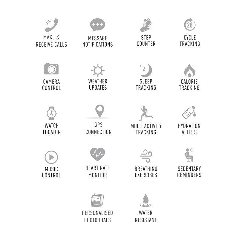 Series 25 Reflex Active Silver Grey Calling Smart Watch