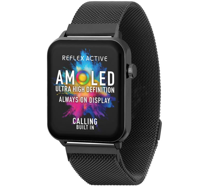 Series 30 Reflex Active Amoled Black Mesh Smart Calling Watch