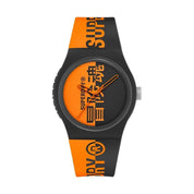 Superdry Gents Urban Mixed Orange And Black Silicone Strap