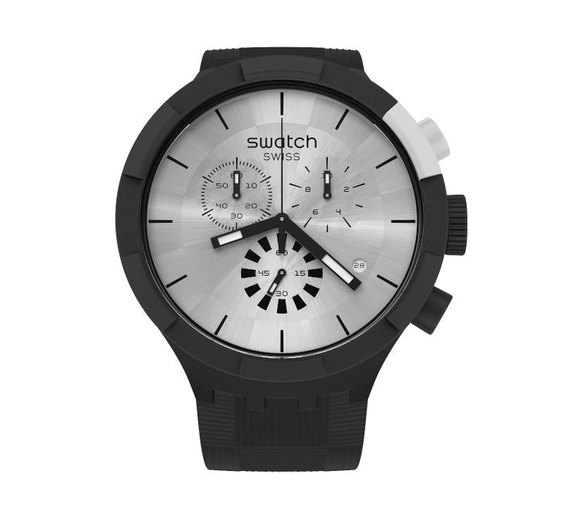 Swatch CHEQUERED SILVER Watch SB02B404