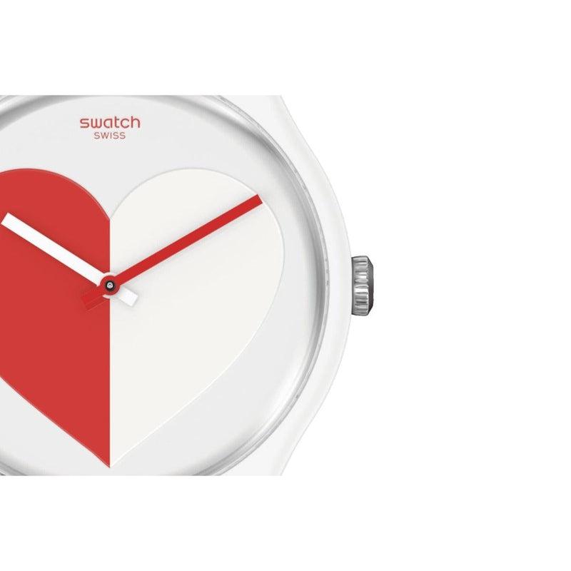 Swatch HALF <3 RED Watch SO29Z113