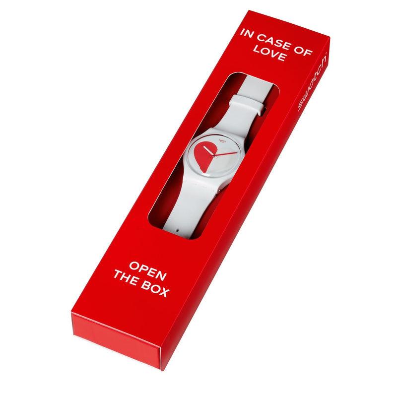 Swatch HALF <3 RED Watch SO29Z113