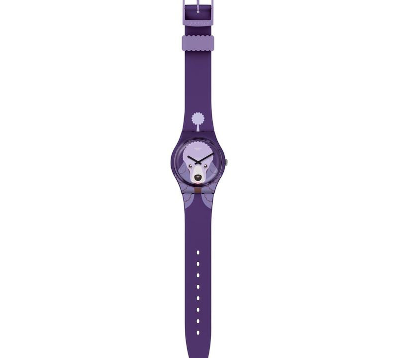 Swatch PURPLE POODLE Watch GV133