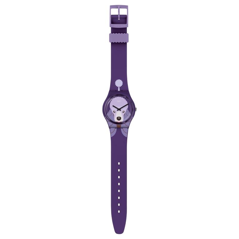 Swatch PURPLE POODLE Watch GV133