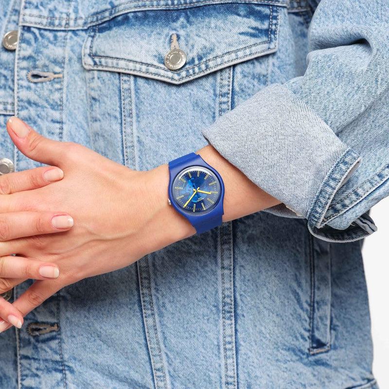 Swatch SUNBRUSH SKY Watch SO29N101