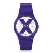 Swatch XX-Rated Purple Date Watch