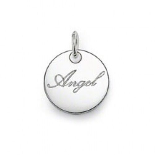 Angel Round Disc Pendant