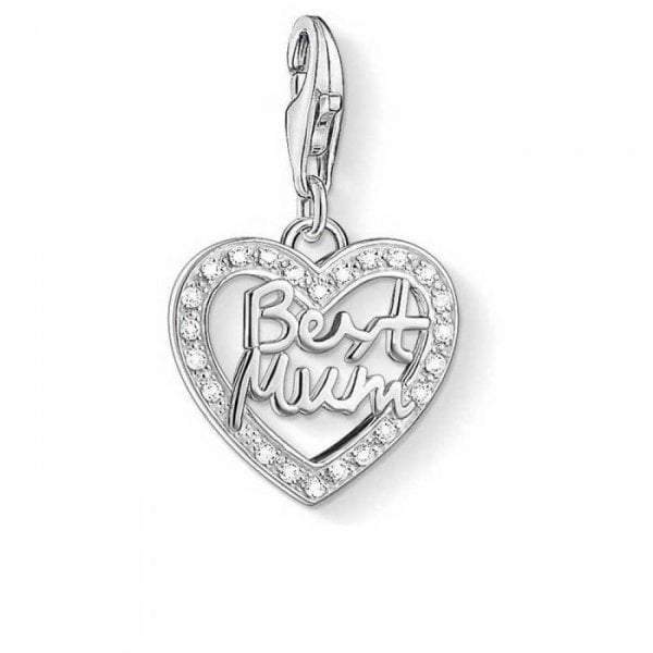 Best Mum Heart Charm