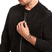 Thomas Sabo Bracelet - Braided, Black Leather