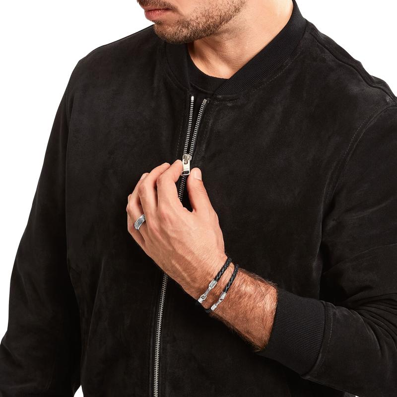 Thomas Sabo Bracelet - Braided, Black Leather