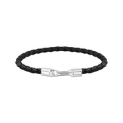 Thomas Sabo Bracelet - Braided, Black Leather