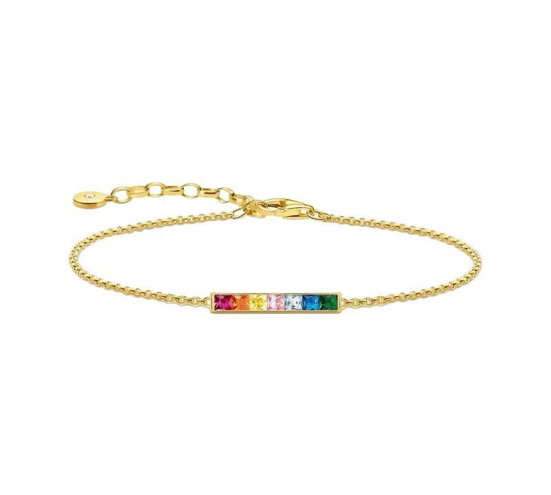 Thomas Sabo Bracelet Colourful Stones Gold