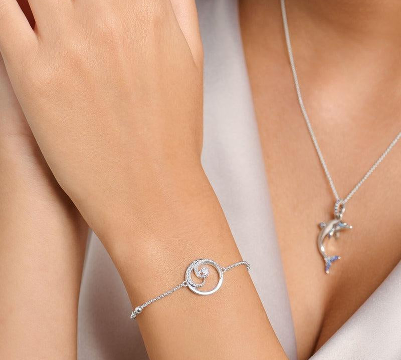 Thomas Sabo Bracelet wave with stones