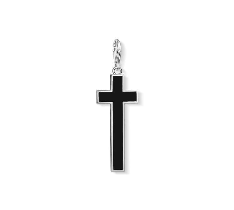 Thomas Sabo CHARM PENDANT BLACK CROSS