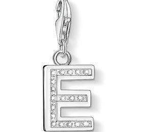 Thomas Sabo CZ Letter E Charm