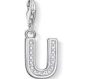 Thomas Sabo CZ Letter U Charm