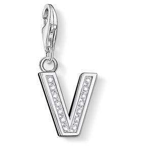 Thomas Sabo CZ Letter V Charm