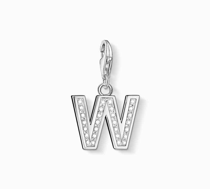 Thomas Sabo CZ Letter W Charm