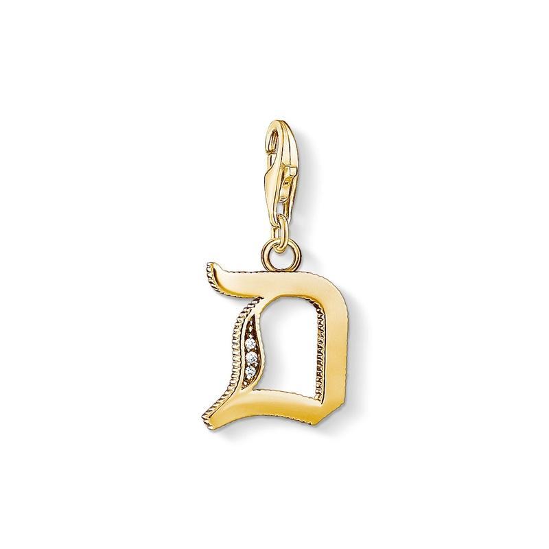 Thomas Sabo Charm pendant letter D gold