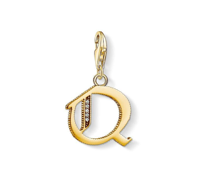Thomas Sabo Charm pendant letter Q gold