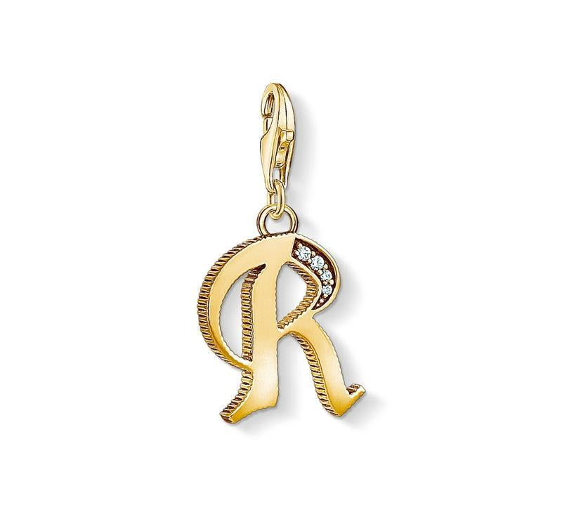 Thomas Sabo Charm pendant letter R gold