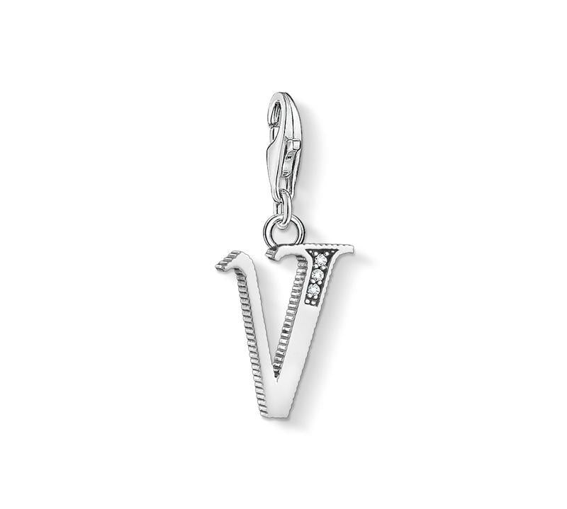 Thomas Sabo Charm pendant letter V silver