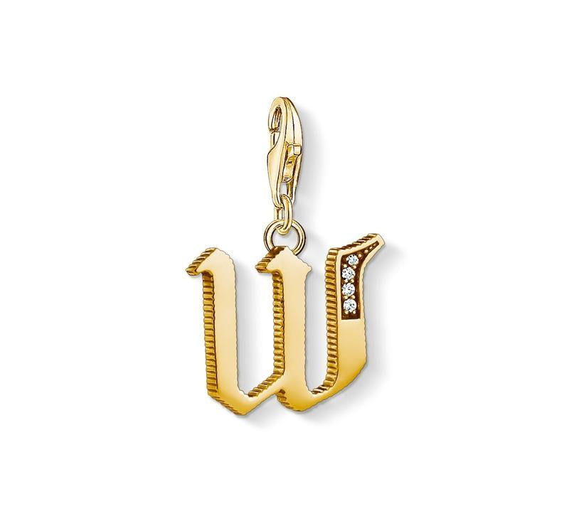 Thomas Sabo Charm pendant letter W gold