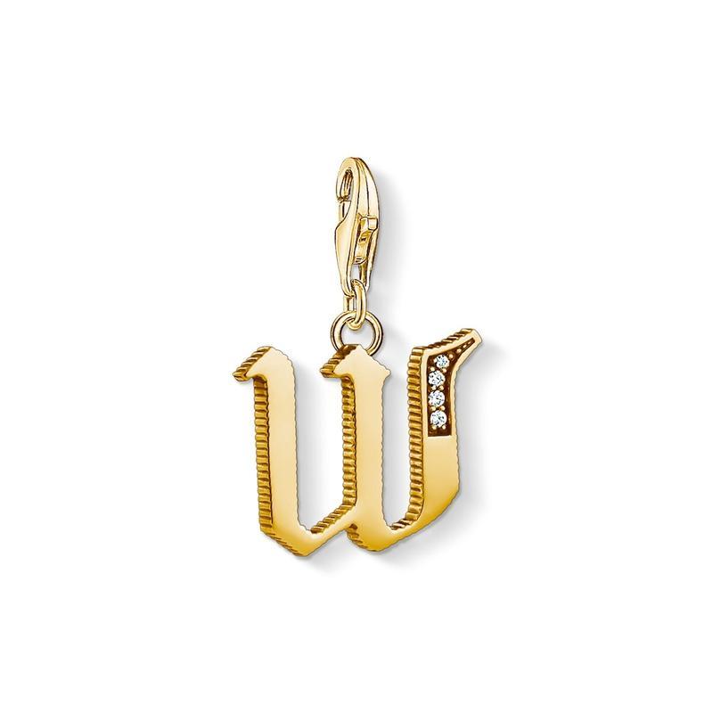 Thomas Sabo Charm pendant letter W gold