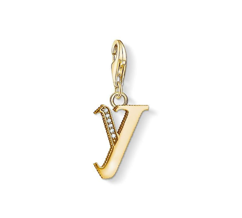 Thomas Sabo Charm pendant letter Y gold