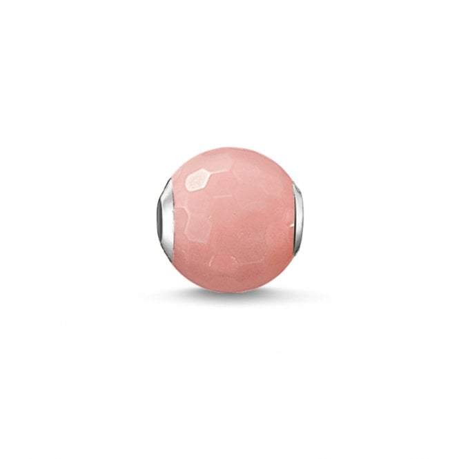 Thomas Sabo Dyed Bamboo Coral Pink Karma Bead