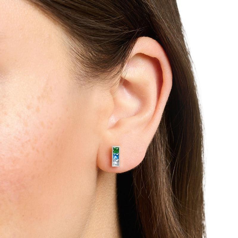 Thomas Sabo Ear Studs Colourful Stones Silver