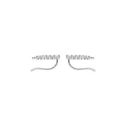 Thomas Sabo Earrings - Ear Climber - White Stones - Silver