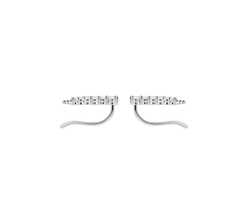 Thomas Sabo Earrings - Ear Climber - White Stones - Silver