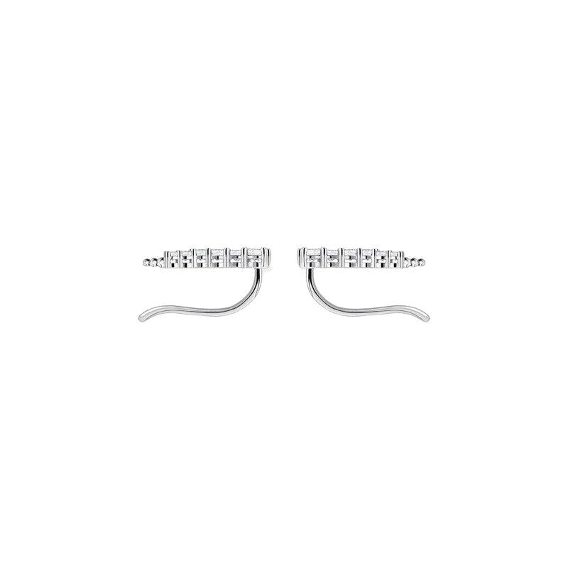Thomas Sabo Earrings - Ear Climber - White Stones - Silver