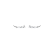 Thomas Sabo Earrings - Ear Climber - White Stones - Silver
