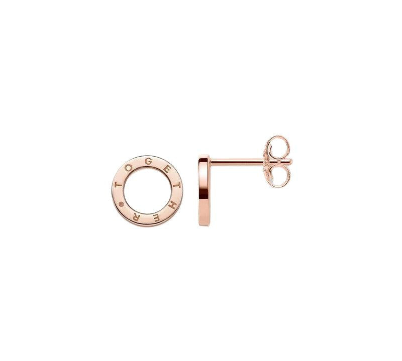 Thomas Sabo Earrings - Studs - Together - Circles - Rose Gold