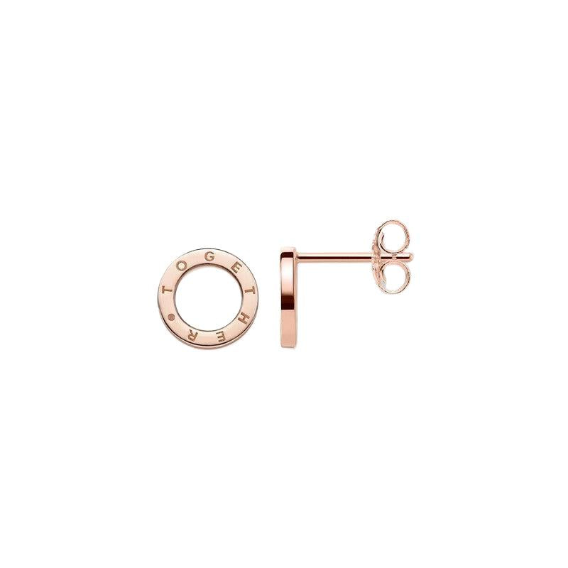 Thomas Sabo Earrings - Studs - Together - Circles - Rose Gold