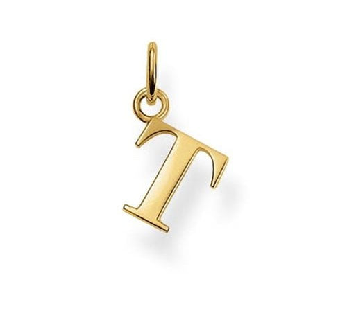 Thomas Sabo Gold Plated Letter T Special ADDITION Pendant