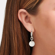 Thomas Sabo Hoop earrings with disc silver