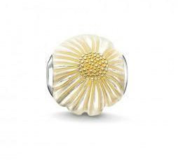 Thomas Sabo Karma Silver Enamel Daisy Bead
