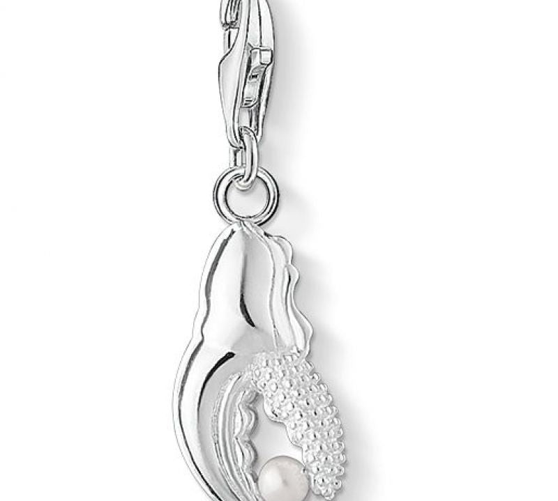 Thomas Sabo Lobster Claw & Pearl Charm