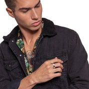 Thomas Sabo Mens Angular silver ring