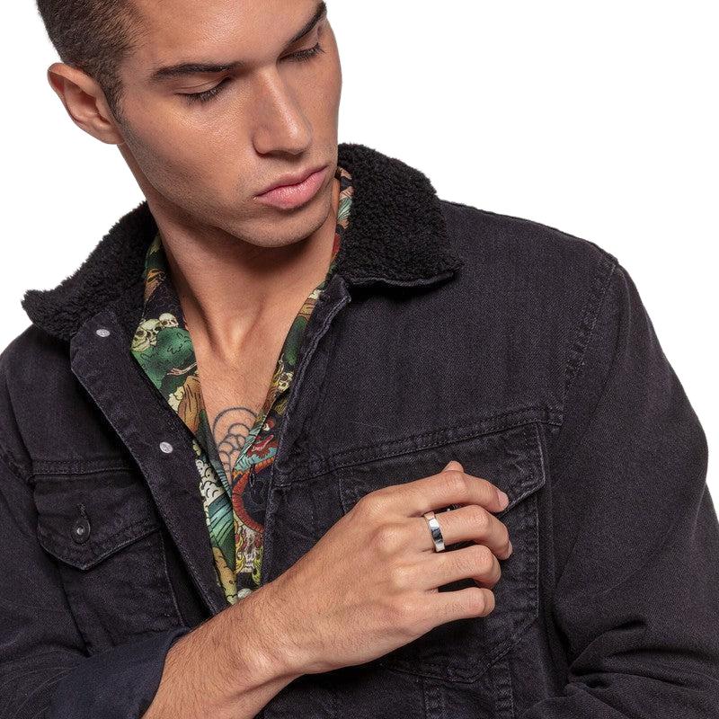 Thomas Sabo Mens Angular silver ring