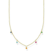 Thomas Sabo Necklace Colourful stones, gold