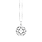 Thomas Sabo Necklace - Pendant with Pinkish Cold Enamel