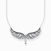 Thomas Sabo Necklace Phoenix Wing With Blue Stones Silver